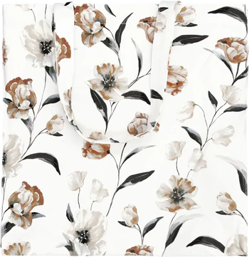 Tragetasche Baumwolle Greengate Eliana Weiß – Floral & Umweltfreundlich