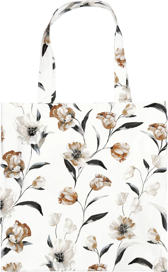 Tragetasche Baumwolle Greengate Eliana Weiß – Floral & Umweltfreundlich
