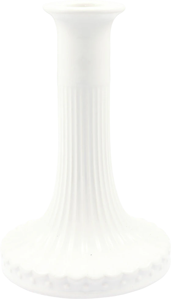 Kerzenhalter Greengate Alice weiß Medium – Handgefertigtes Steinzeug