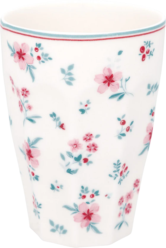 Latte-Becher Greengate Sila White – Spülmaschinengeeignet