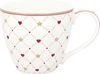 Kaffeebecher Greengate Clarina Weiß Herz – Robust & Stilvoll