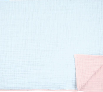 Musselin-Decke Greengate pale blue 140x220cm Baumwolle