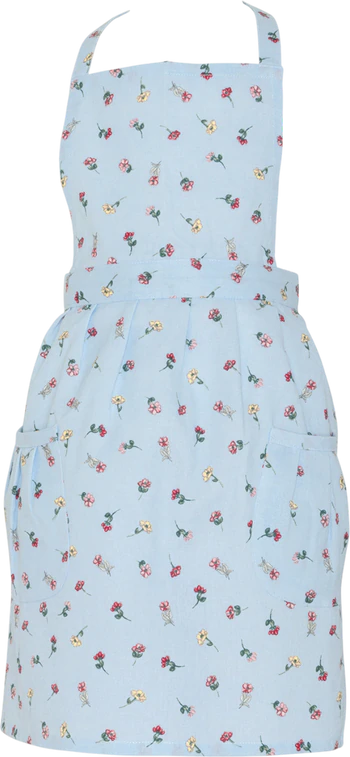 Kinderschürze Greengate Lianca Hellblau – 100% Baumwolle