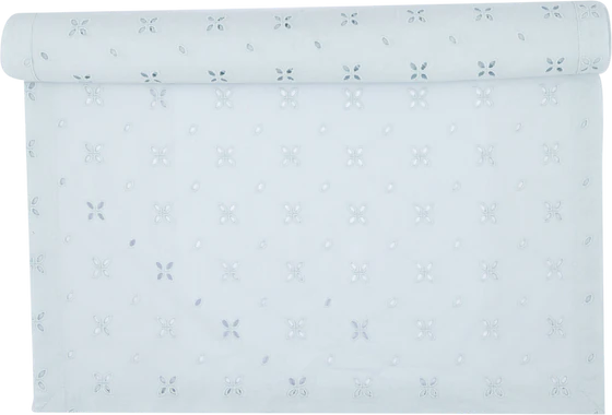 Tischläufer Greengate Lace Hellblau 50x150cm Baumwolle