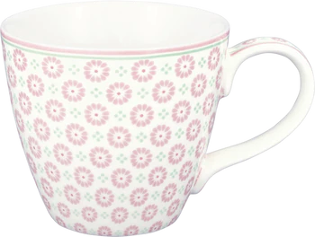Kaffeebecher Greengate Narina Pale Pink – Steinzeug Unikat