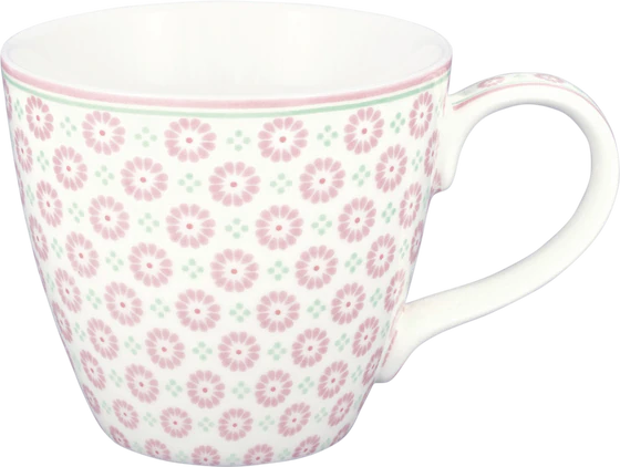 Kaffeebecher Greengate Narina Pale Pink – Steinzeug Unikat