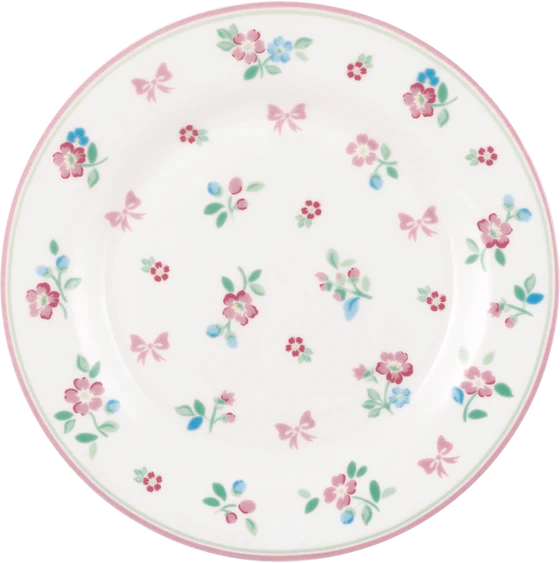 Speiseteller Greengate Athea Weiß – Steinzeug, Spülmaschinenfest