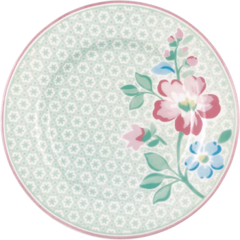 Dessertteller Steinzeug Greengate Athea Mint – Handgefertigt