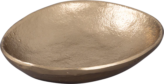 Kleine Schale Greengate Gold Small – Glänzendes Aluminium-Design