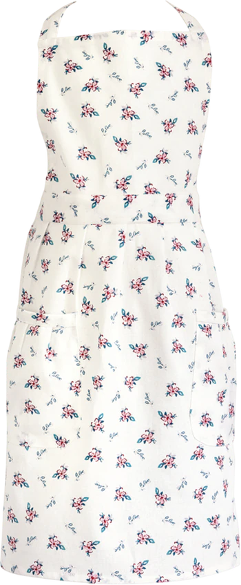 Kinderschürze Greengate Jalia Weiß – 100% Baumwolle, Florales Design