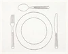 Platzset Greengate Dining Weiß Baumwolle Stickerei