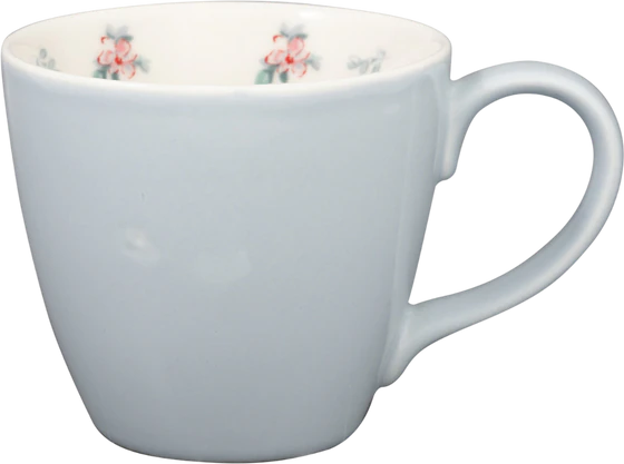 Kaffeebecher Greengate Mug Blassgrau Jalia – Steinzeug Glasiert