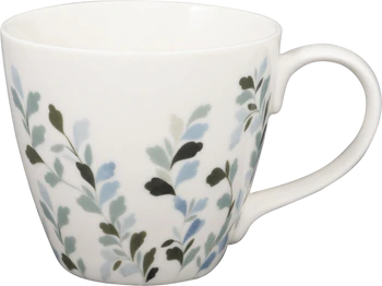 Kaffeebecher Greengate Jolina olivgrün – Steinzeug, floral