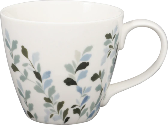 Kaffeebecher Greengate Jolina olivgrün – Steinzeug, floral