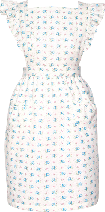 Küchenschürze Greengate Rosalia Weiß 100% Baumwolle