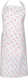Küchenschürze Greengate Rike Weiß Baumwolle Verstellbar