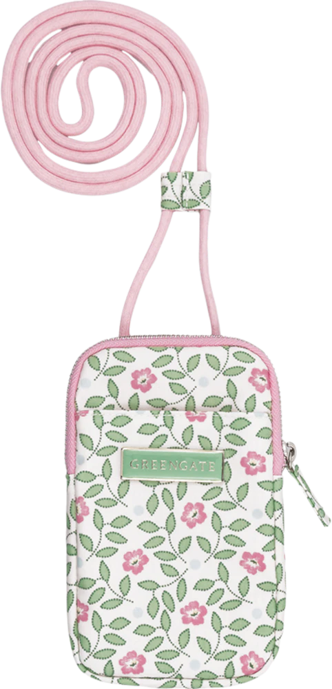 Handytasche Greengate Lotta White – Wasserabweisend, Floral