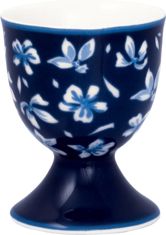 Eierbecher Greengate Dahla Blue – Steinzeug floral robust
