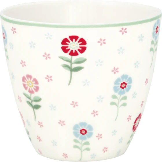 Kaffeebecher Greengate Noella Weiß – Handgefertigt & Spülmaschinenfest