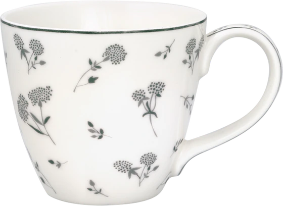 Kaffeebecher Greengate Sabine Weiß – Handgefertigtes Steinzeug