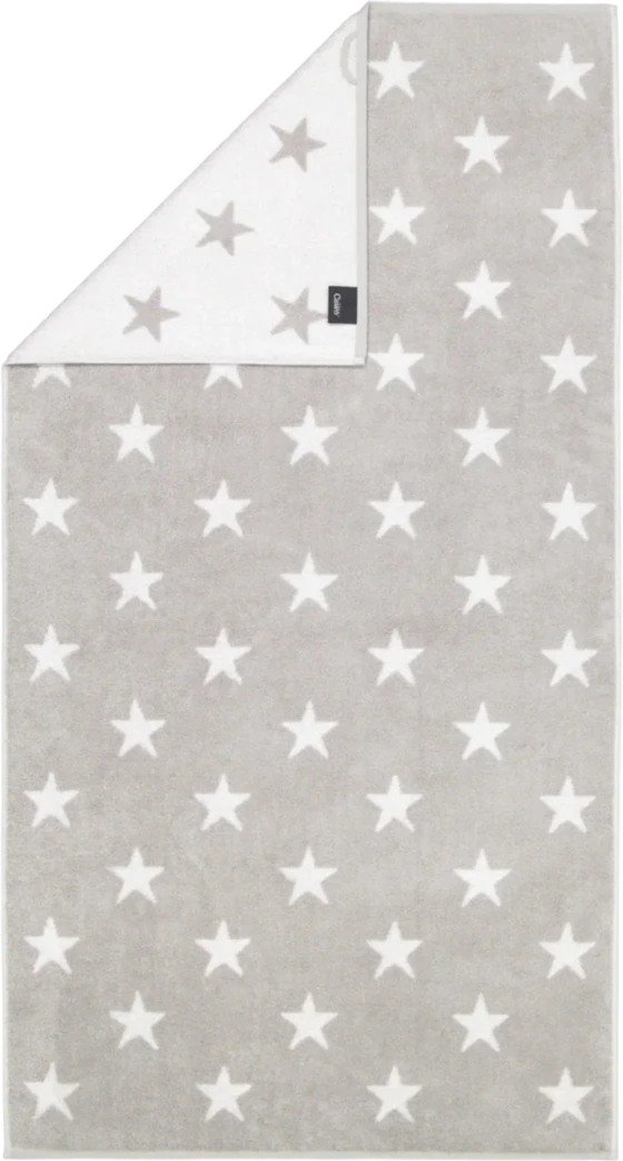 Handtuch Cawö New Stars 6260-76 Platin Weiß Baumwolle