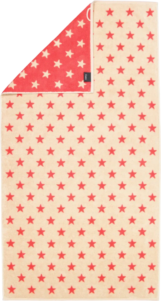 Handtuch Cawö New Stars 6261-32 Beige/Pink Saugstark Baumwolle