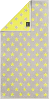 Handtuch Cawö New Stars 6261-75 platin/lime – Saugstark & Hautfreundlich
