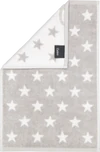 Handtuch Cawö New Stars 6261-76 Platin/Weiß Baumwolle