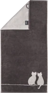 Handtuch Cawö Cute Cats 6263-77 basalt/platin – Flauschig & saugstark