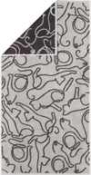 Handtuch Cawö Cute Cats 6264-70 platin/basalt Baumwolle