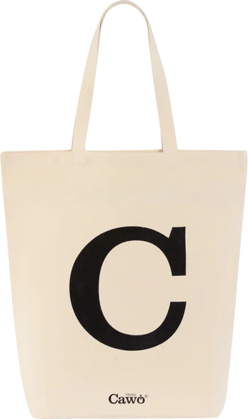 Einkaufstasche Cawö Shopper 55705-39 natur schwarz Baumwolle