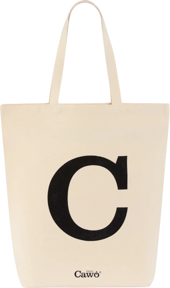 Einkaufstasche Cawö Shopper 55705-39 natur schwarz Baumwolle