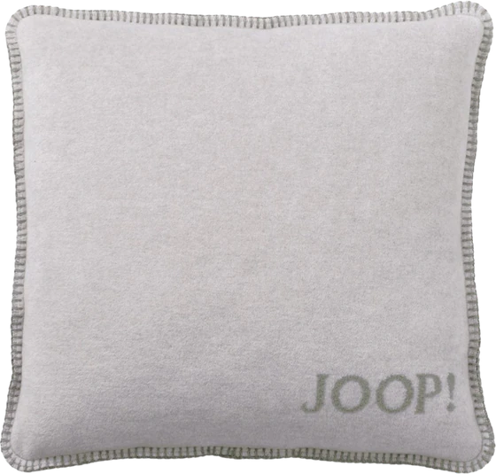 Kissenhülle Joop! Uni Doubleface Silber-Jade – Kuschelweich & Modern