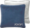 Kissenhülle Joop! Uni Doubleface Navy-Silber – Kuschelweich mit Häkelsaum