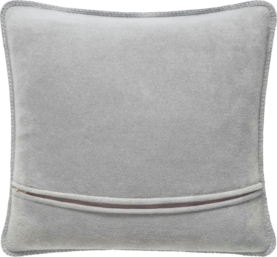 Kissenhülle Joop! Uni Doubleface Navy-Silber – Kuschelweich mit Häkelsaum