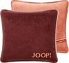 Kissenhülle Joop! Uni Doubleface Bordeaux-Orange – Kuschelweich mit Häkelsaum