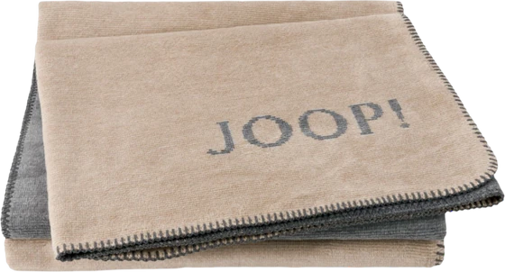 Wohndecke Joop! Melange Doubleface Sand-Stein – Kuscheliger Baumwollmix