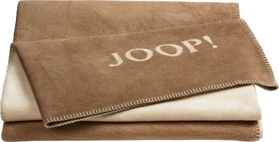 Wohndecke Joop! Uni-Doubleface Cashew-Macchiato – Doubleface, pflegeleicht