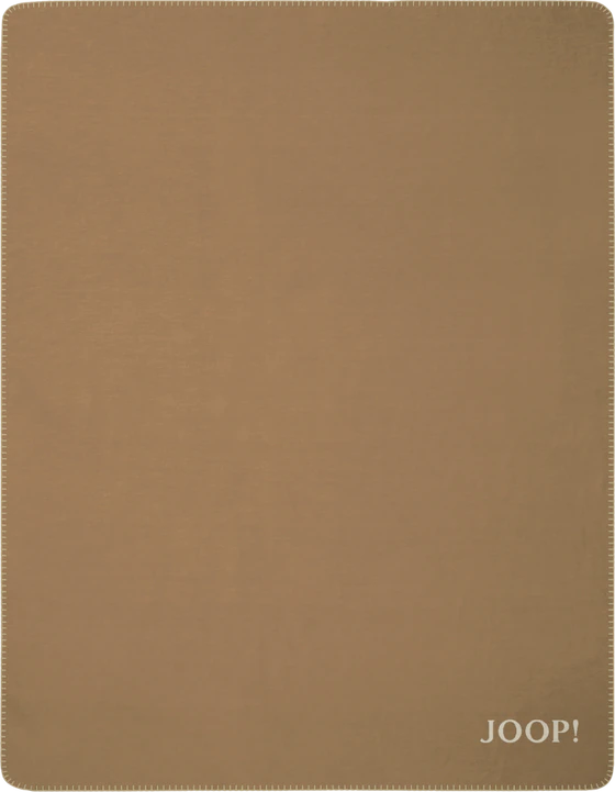 Wohndecke Joop! Uni-Doubleface Cashew-Macchiato – Doubleface, pflegeleicht