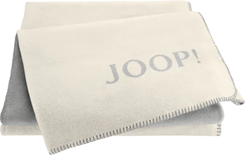 Wohndecke Joop! Melange Doubleface Natur-Silber – Flauschig & Hautsympathisch