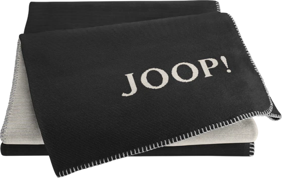 Wohndecke Joop! Melange Doubleface Anthrazit-Silber – Weich & Pflegeleicht