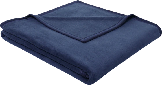 Wohndecke Biederlack Cotton Sense Mitternacht – Hautsympathisch