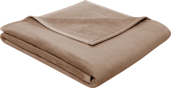 Wohndecke Biederlack Cotton Sense Grau-Beige – 100% Baumwolle