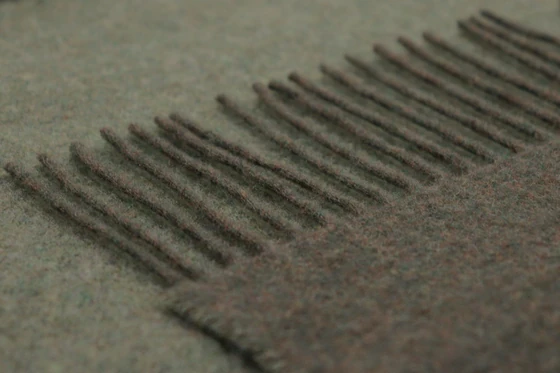 Wohndecke Biederlack Plaid Forest Salvia – Edler Wolle-Kaschmir-Mix