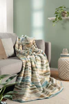 Wohndecke Biederlack Mission Teal – Weich & Zierstich-Akzent
