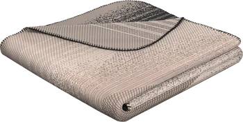 Wohndecke Biederlack Desert Wave Grau Weich & Pflegeleicht