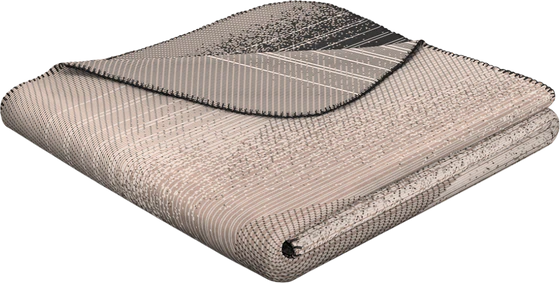 Wohndecke Biederlack Desert Wave Grau Weich & Pflegeleicht