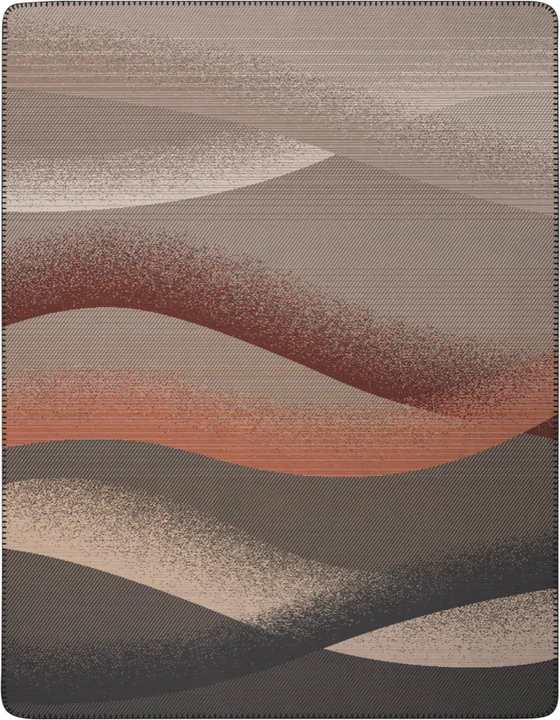Wohndecke Biederlack Desert Wave Grau Weich & Pflegeleicht