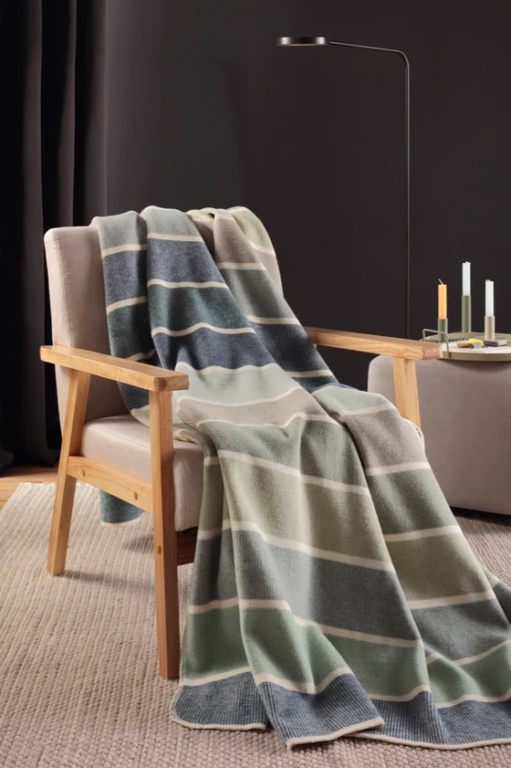 Wohndecke Baumwolle Biederlack Cotton Lines – Hautfreundlich