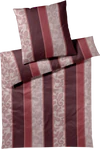Bettwäsche-Garnitur Joop! Paisley Stripes 4121-1 Rouge Satin
